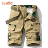 Luulla Men 2020 Summer New Casual Vintage Classic Pockets Cargo Shorts Men Outwear Fashion Twill Cotton Camouflage Shorts Men 1