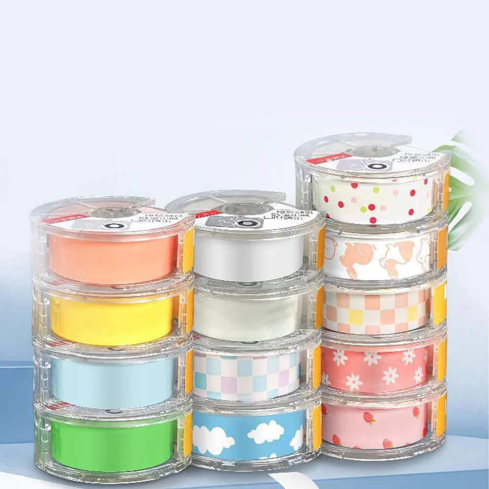 

2Rolls 15mm*6m Mini Label printer Label paper Waterproof Thermal Label tape for Seabird bluetooth printer Label Sticker