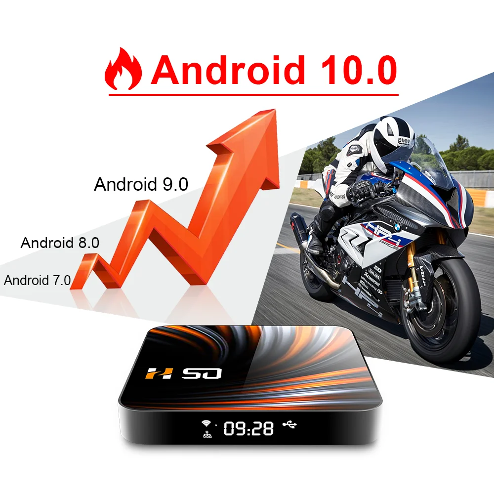 Dispositivo de TV inteligente, decodificador con Android 10, 2,4G y 2021, Wifi, 32G, 64G, 4k, 3D, Bluetooth, reproductor multimedia, calidad 5,8 - Imagen 2