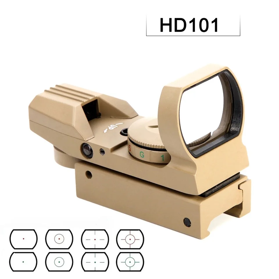 DREAMY HD101 оптический прицел Красный точка зрения рефлекс 4 ретический Регулируемый прицел с 20 мм рейку голографический прицел
