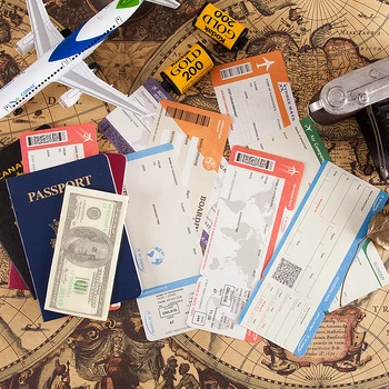 

30 pcs/pack Vintage Journey series Ticket Memo Pad Sticky Notes Escolar Papelaria School Supply Bookmark notepad Label