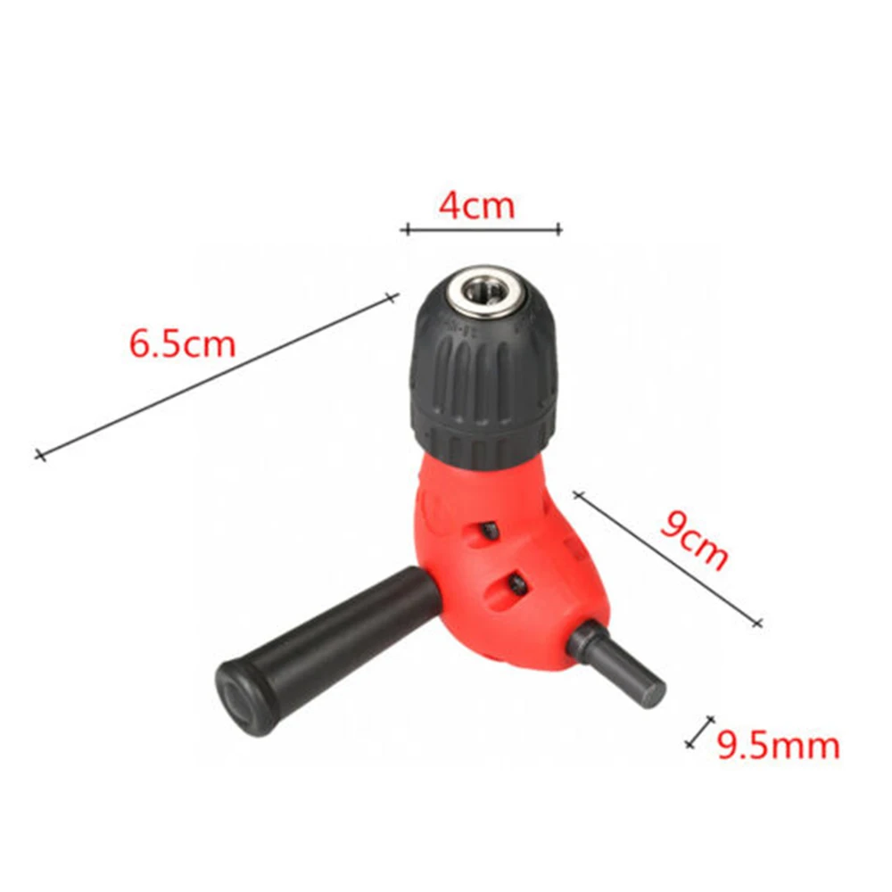 90°degree Right Angle Drill Adapter Attachment Keyless Chuck Repair Tool Parts