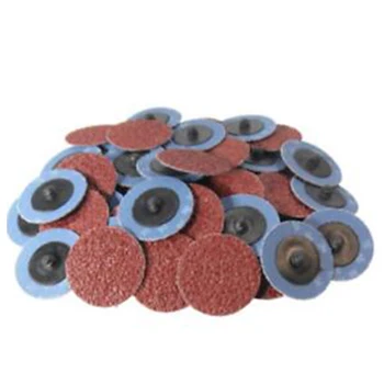 

50 Pcs Red 36 Grit Roll Lock Sanding Discs R Type Pad 100x16mm Cleaning Sander