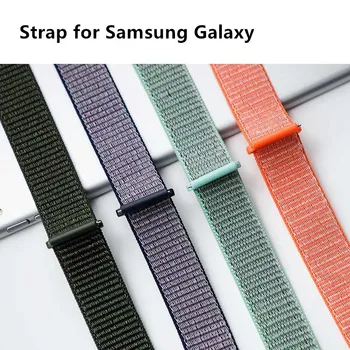 

22 20mm Nylon Watch Strap For Samsung Galaxy 42/46mm active 2 40mm 44mm Gear S3/sport/S2 nylon Classic Watchband Sport Bracelet