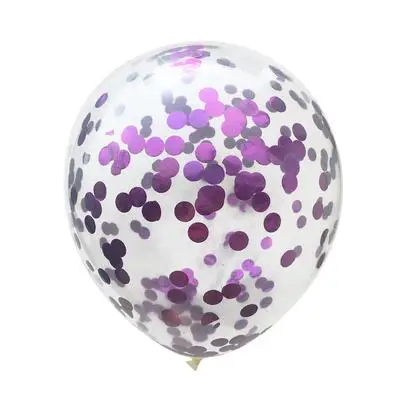 1 шт. 18 дюймов воздушные шары с конфетти цвета розовое золото Воздушные шары ко дню рождения свадебные шары для дня рождения украшения для вечеринки дети розовый день рождения XN - Цвет: purple