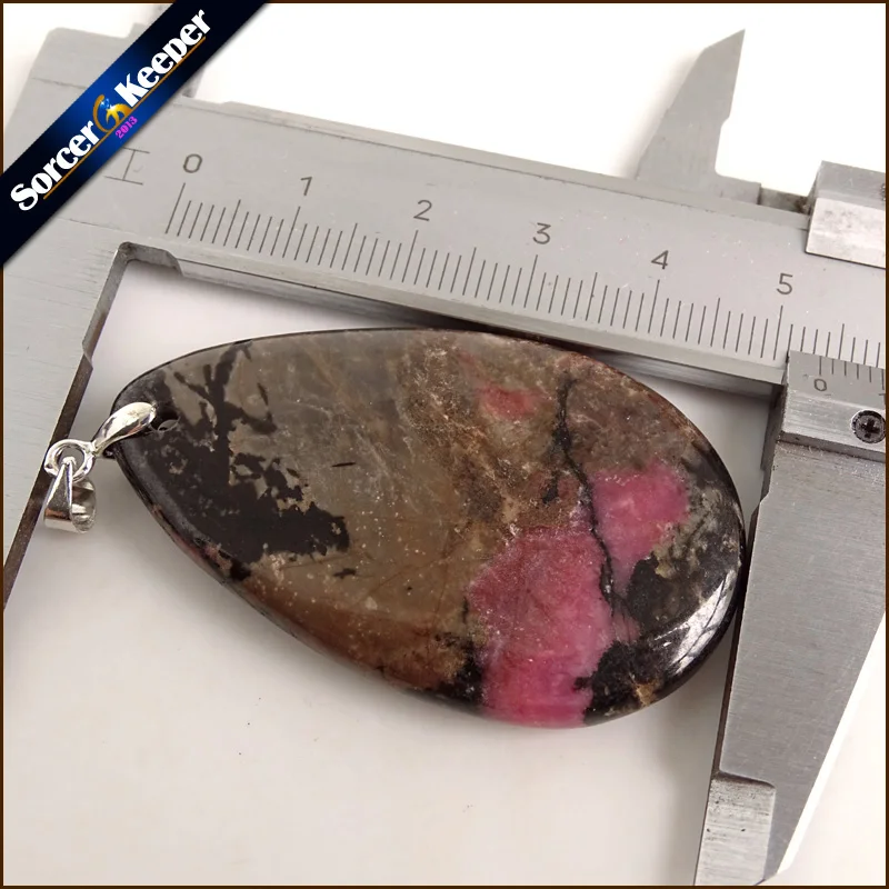 Натуральный камень настоящий с камнем Родонит Bijoux винтажные изделия ручной работы бусы Подвеска костюм ювелирные изделия мужское ожерелье с подарочной коробкой ZS336