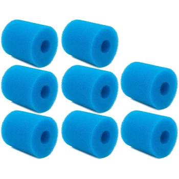 

Reusable Swimming Pool Filter Sponge Column Sponge Foam Filter Pool Cleaning Tool Gadgets Sponge Column 8 Pack