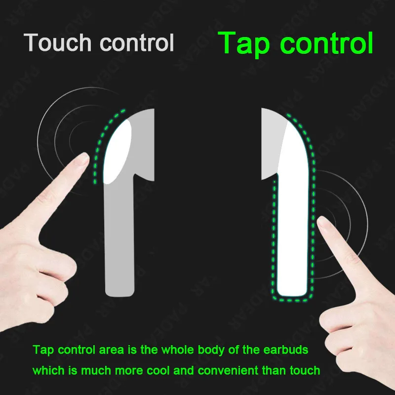 Original i200 TWS Air2 Earphone Wireless Bluetooth Headset Sports Headphones Stereo Earbuds for all mobile devices