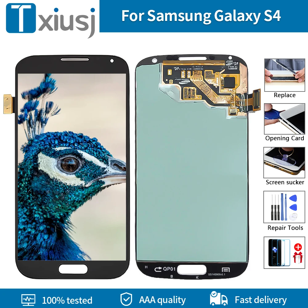 5 0 &quotAMOLED для SAMSUNG Galaxy S4 i9500 i9505 i9506 i337 ЖК-дисплей сенсорный экран с рамкой Samsung |