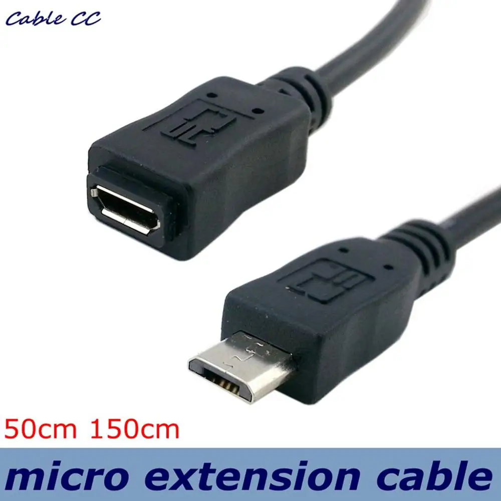 Высокое качество M/F для Micro USB 2 0 Тип B удлинитель Кабель зарядки лучшее 150
