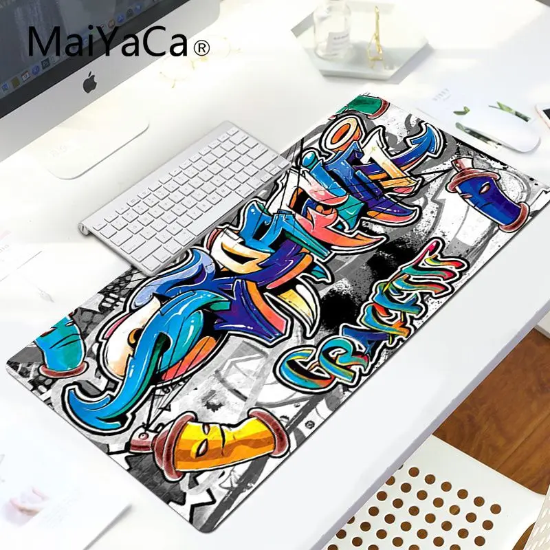 MaiYaCa игровой коврик для мыши нескользящий ПК уличное искусство Граффити красивый коврик для мышки в стиле аниме ноутбук игровой коврик для мыши