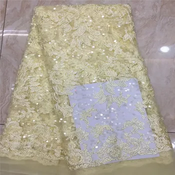 

white glitter mesh fabric 450*135CM black lace fabric with sequins 2017 latest high quality african net lace with sequins Gray