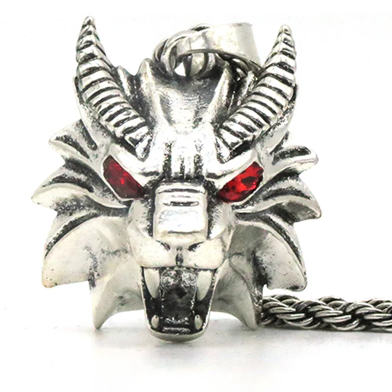 manticore pendant necklace Wizard school 29*30mm red rhinestone wild monster hunter cosplay Mantickor medallion NK0259 | Украшения и
