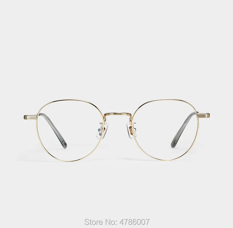 Модная мужская и женская металлическая оправа для очков, круглые нежные винтажные Ретро Оптические очки для близорукости по рецепту Leto, фирменный дизайн