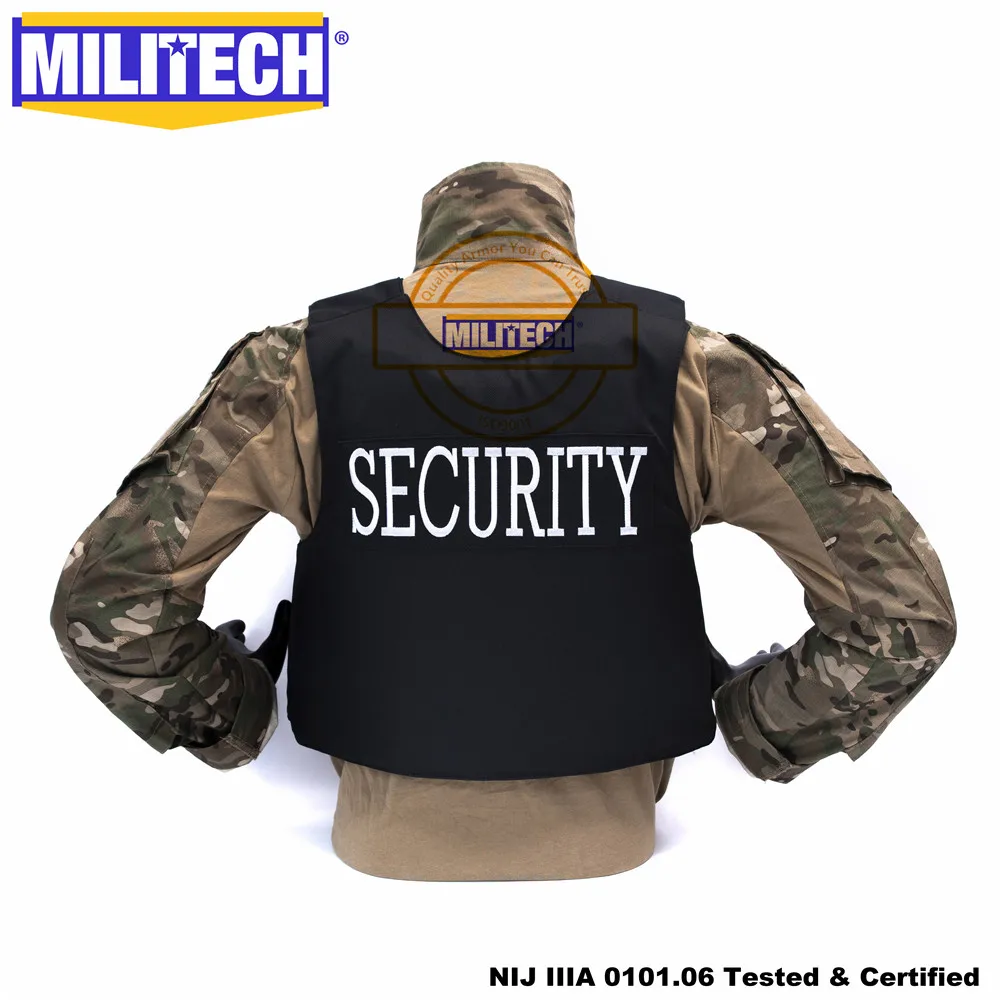 Militech NIJ IIIA 3A Security Overt Style Duty Vest Twaron Aramid
Bulletproof Ballistic Bullet Proof Vest Body Armor Vest