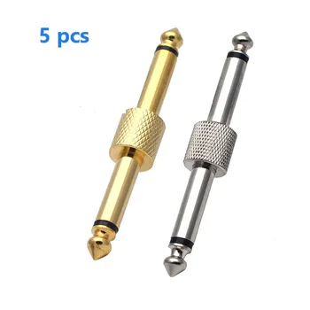 

5pcs 6.35 mm 1/4 inch Guitar Effects Pedal Connector Coulper Jack Interface Cable Adaptor Electric Pedal Board pedal guitar 2020