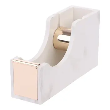 

Marble Desktop Adhesive Tape Dispenser Cutter Metal Core Office School Supplies XXUC