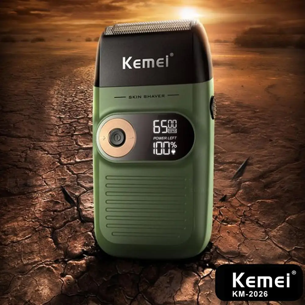 KM 1996 2024 5027 2026 T9 KEMEI Электробритва Kemei для мужчин Беспроводная Бритва с двойным