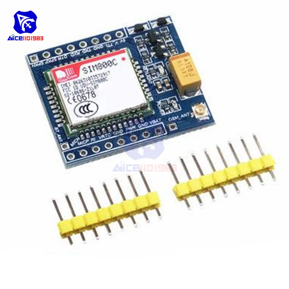 Diymore SIM800C GSM GPRS модуль макетная плата IPEX с Bluetooth ttl TTS STM32 для Arduino C51 5V 3,3 V