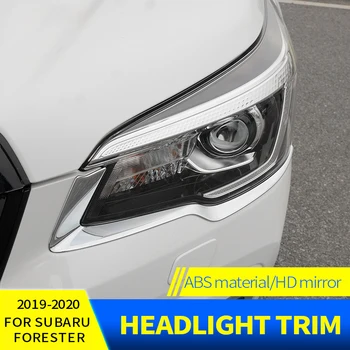 

After the fog lamp cover Headlight trim Light eyebrows trim Headlamp frame decoration For Subaru Forester 2019-2020
