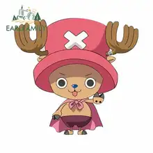 EARLFAMILY 13cm x 12.2cm One Piece Choba Anime Car Sticker Decal Glue Stickers Cartoon Oem Door Protector JDM Polyethylene