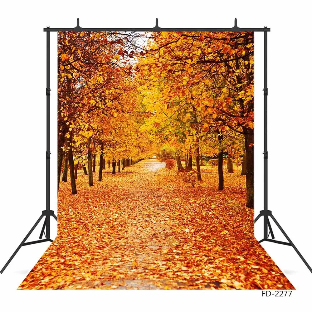 Осенний фон для фотосъемки желтые опавшие листья фоны для фотостудии Дети Портрет фотосессия Фотофон 3D