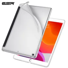 ESR Fall für iPad 7 10,2 2019 Klar TPU Zurück Abdeckung Dünne Weiche Zurück Shell für iPad. 2019 Fall passt mit Smart Tastatur Funda