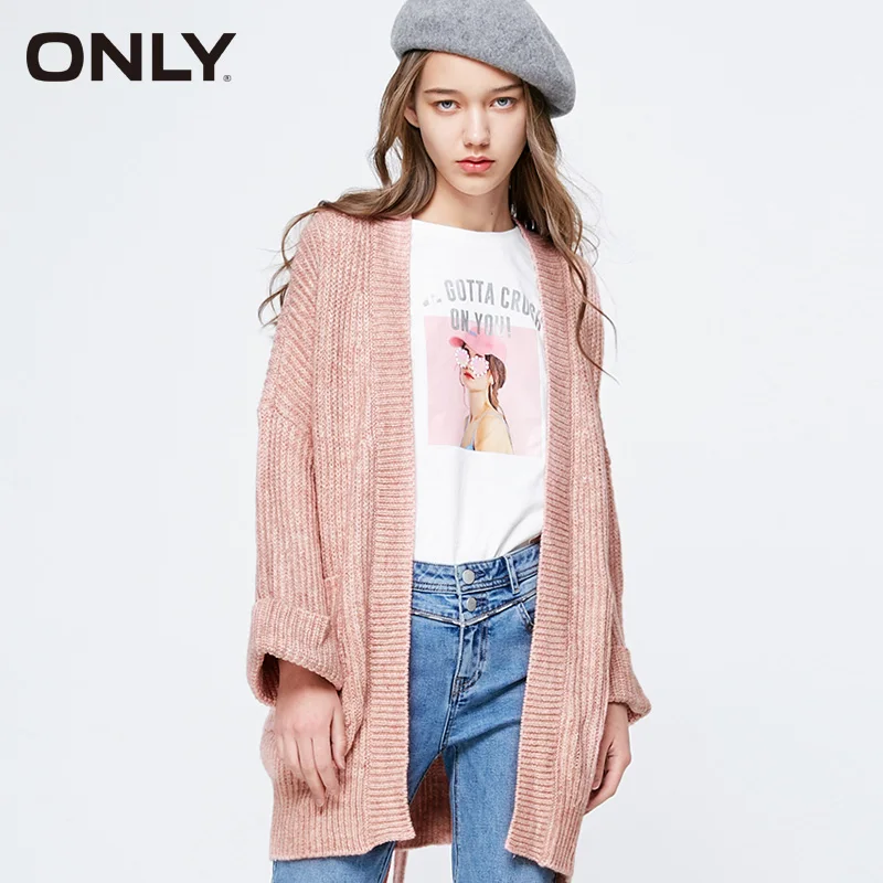ONLY Women Loose Fit Bleted Cardigan Winter Sweater Coat | 11913B504