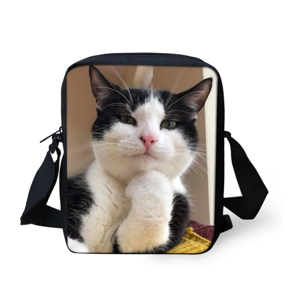 Lovely Pet Cat Printing Small Child Shoulder Schoolbags For kindergarten Baby Girls School Cross Body Bags Kids