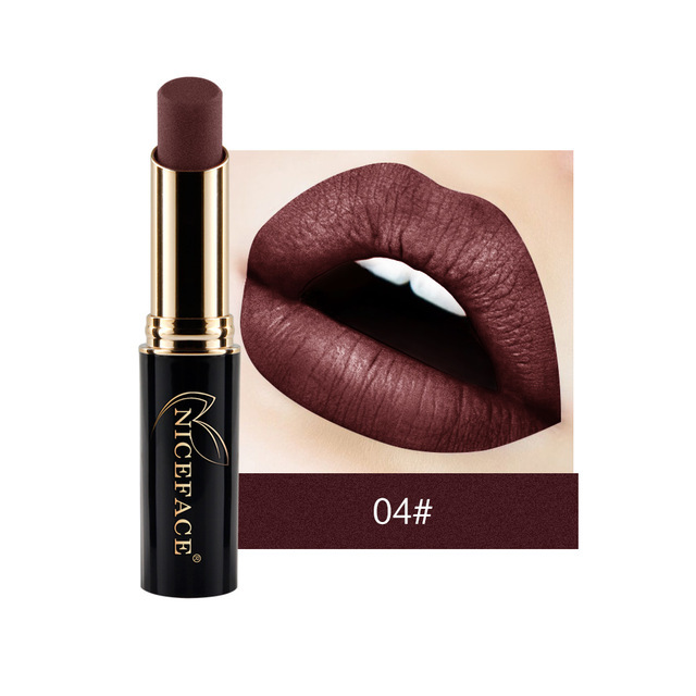 24 Colors Matte Women Lipstick Labiales Beauty Make Up Long Lasting Waterproof Metallic Lipstick Drop Shipping New Hot TSLM1