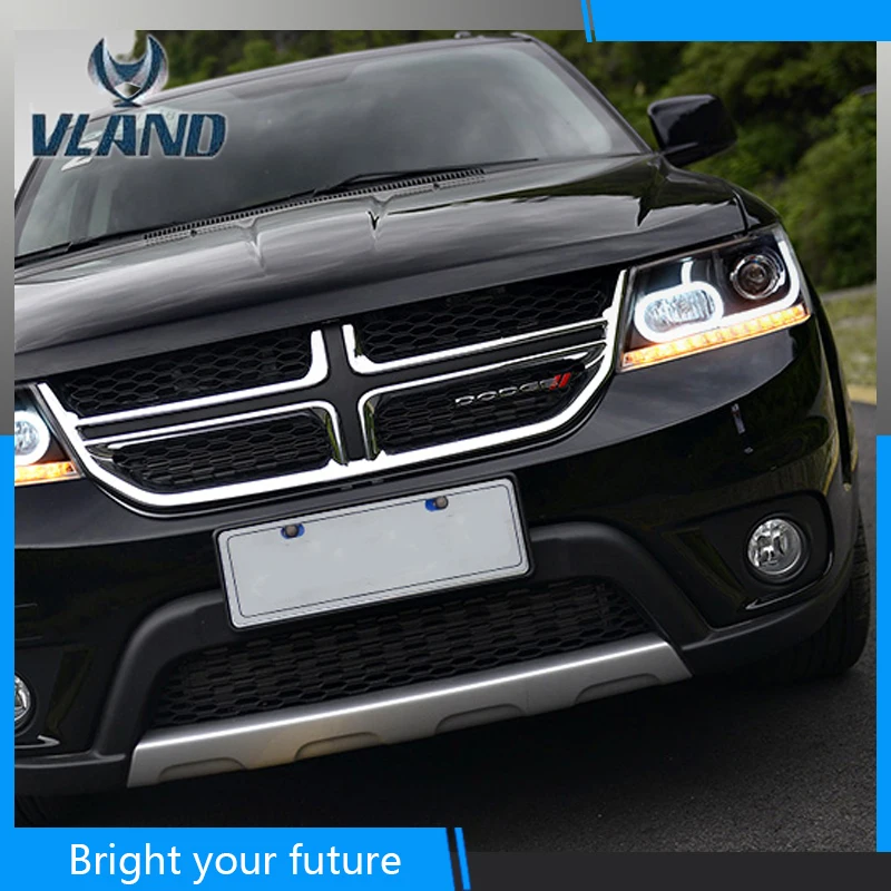 Автомобильная фара для Dodge Journey Head светильник s 2008-2017 Angel Eye передний Bi-xenon объектив