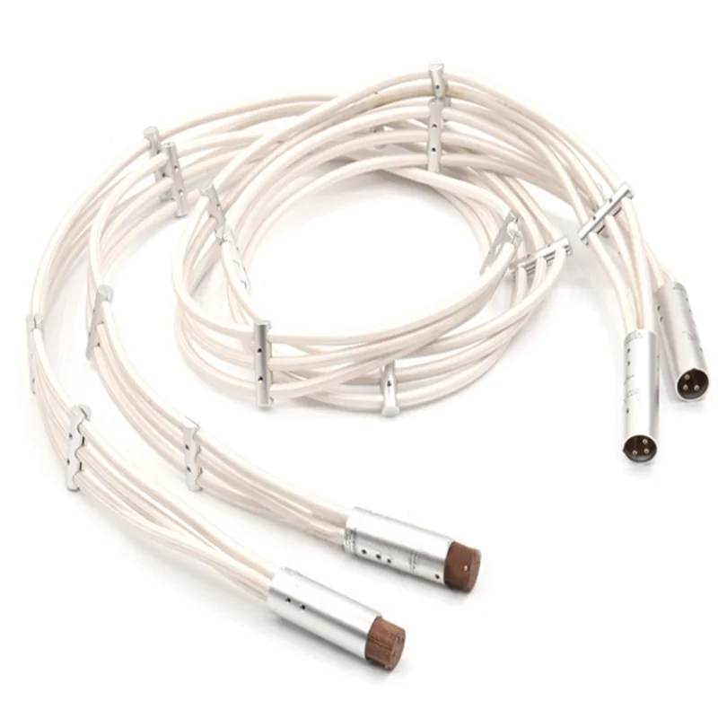 Hifi Demark Argento Xlr Interconnect Balance Cavo Audio Hifi Per Amplificatore Lettore Cd