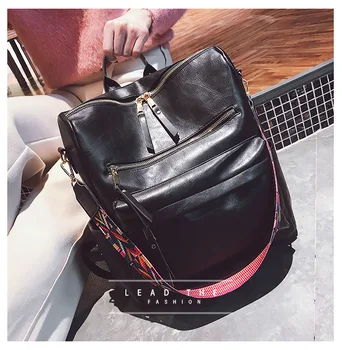 

2020 New Style Backpack Simple Large-Volume Campus STUDENT'S Backpack Casual Versatile Large Capacity Travel Bag