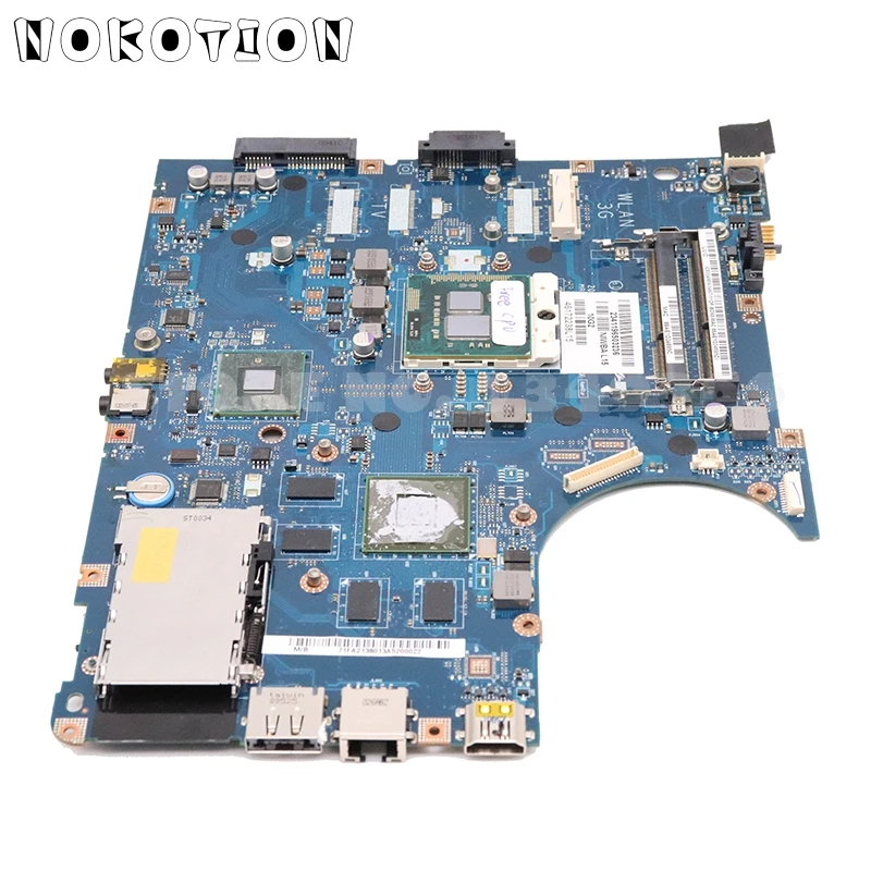 Kopen NOKOTION Voor Lenovo IdeaPad Y550P Laptop moederbord NIWBA LA 5371P gratis I3 CPU GT240M grafische volledige test