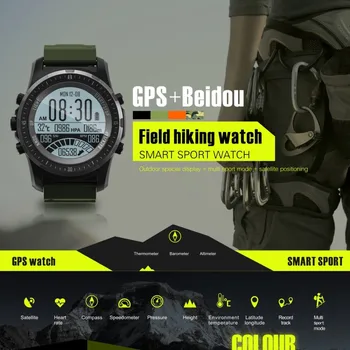 

S966 GPS Smart Watch Men Heart Rate Monitor Air Pressure Fitness Tracker Wristwatch Compass Altitude Sport Smartwatch