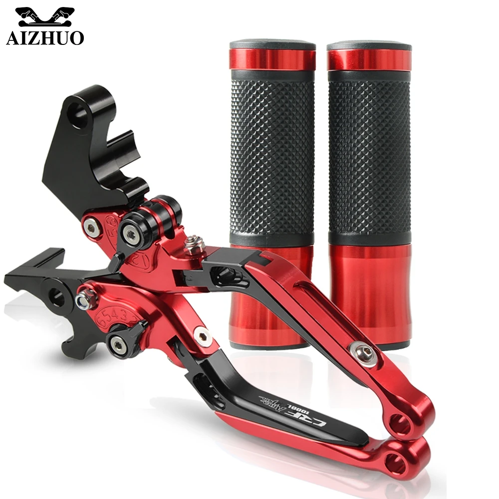 

Motorcycle Brake Clutch Lever+22MM Handle Grips Handlebar For Honda CRF1000L Africa Twin 2015-2019 2016 2017 2018 CRF 1000L