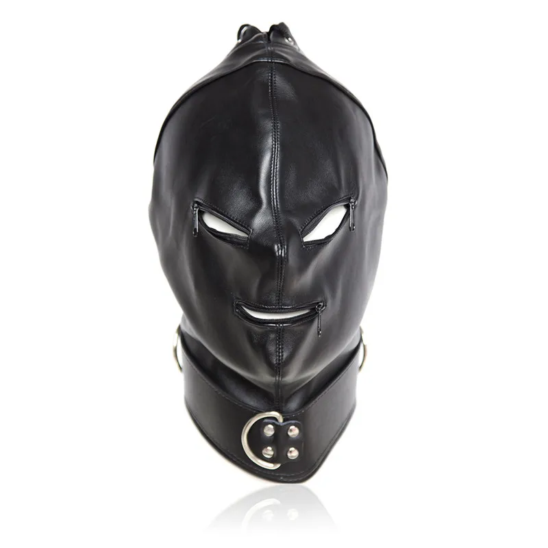 Leather Hood Mask Sex Toys for Couples Adult Games Night Clubwear Bondage Restraints Cosplay Exotic Accessories |