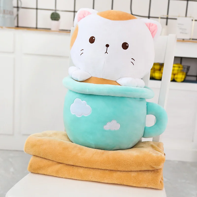 Kawaii Neko Cat Tea Cup Plush - Limited Edition