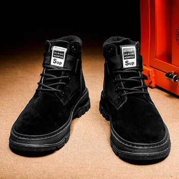 

Men Military Boots 2020 Outdoor Fashion Canvas High Top Shoes Men Casual Shoes Ankle Boots Black Chelsea Boots Zapatos De Hombre