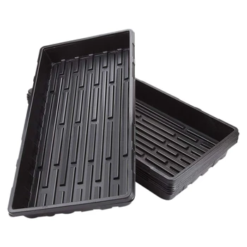 

6 Packs Plastic Growing Trays Seed Tray Seedling Starter for Greenhouse Hydroponics Seedlings Plant Germination