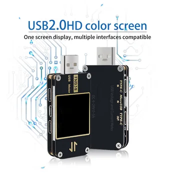 

FNB38 Current Voltmeter Meter USB Tester QC4 + PD3.0 2.0 Fast Charging Tester Meter Mobile Power Detector Battery Test
