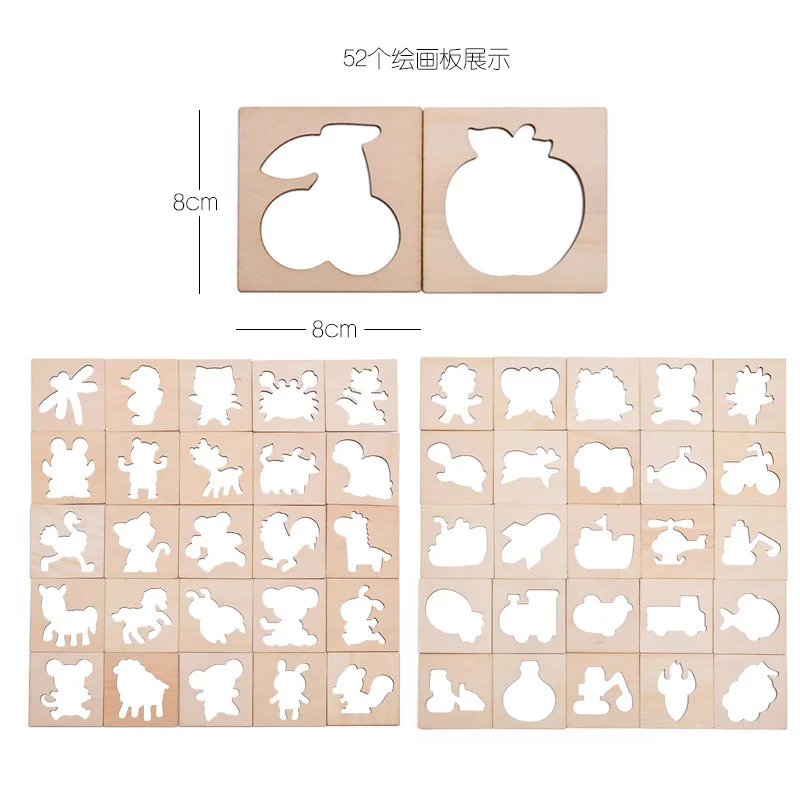 Children Learn to Draw Tool Baby Graffiti Painting Coloring Drawing Painted Template Set Children'S Educational Toy