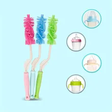 Hot Sale Multifunctional Long Handle Baby Milk Bottle Brush Cleaning Supplies Baby Milk Feeding Bottle Washing Cleaner