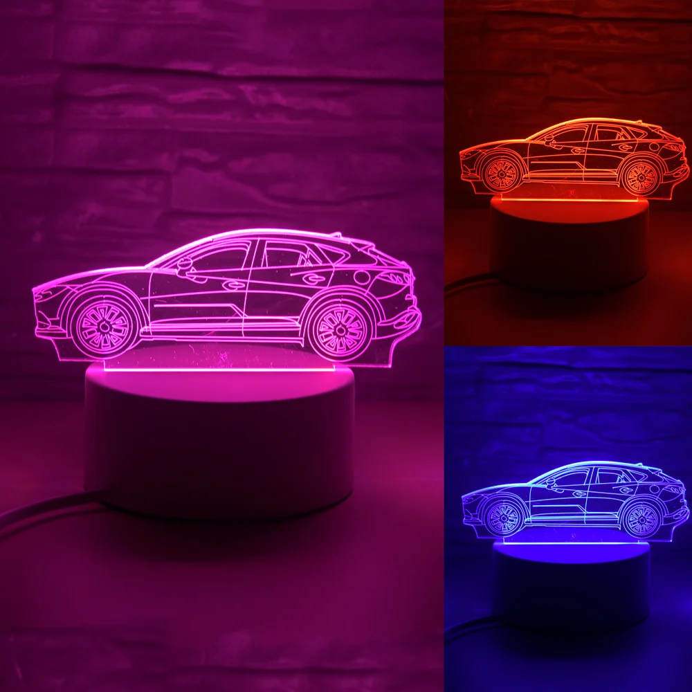 Новейшая креативная Светодиодная лампа 3D светодиодный оригинальная Ночная подсветка Иллюзия Ночная лампа 3D иллюзия настольная лампа для домашнего декоративного света