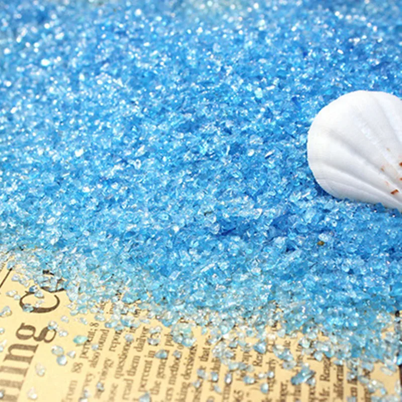 Aquarium glass sand 500g color sand fish tank bottom aquarium landscaping stone micro landscape decoration bottom aquarium substrate aquarium decoration stones