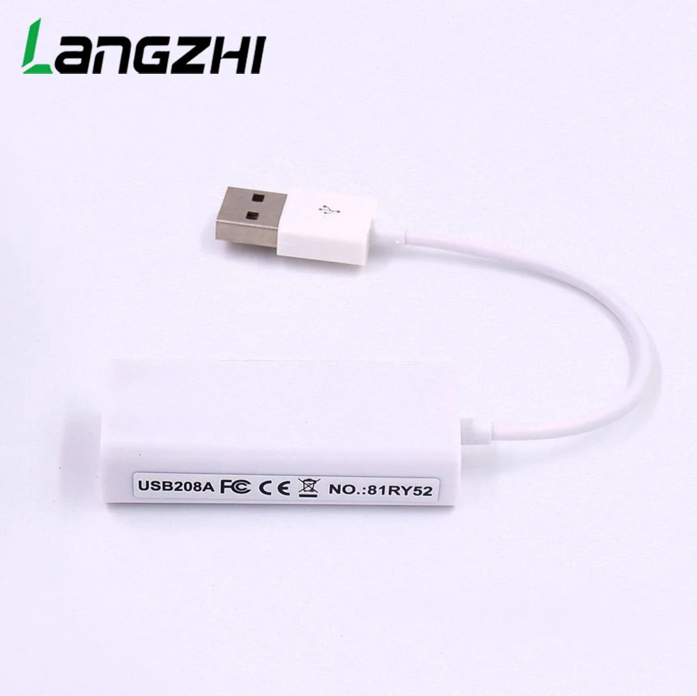 Langzhi non drive RTL8152B чип USB 2 сетевая карта Внешний к RJ45 WIN7/8/10|Сетевые карты| |