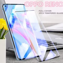 Protecteur d'écran pour Oppo Reno 5 Pro, 2 pièces, Film mince en verre trempé pour téléphone Oppo Reno 5 6 5 4 Pro=