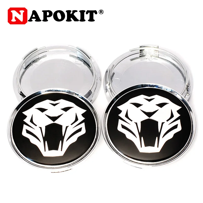 

4Pcs/lot 63mm 3D Tiger Head Car Wheel Center Hub Cap Hubcap Emblem Badge Decal for Car Rim Dust-proof Cover Car Styling