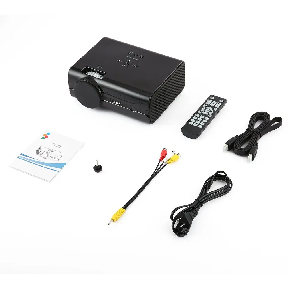 

Multifunctional Portable Home Video Projector Micro LED Projector for Home Multimedia Theater BL45 US Plug