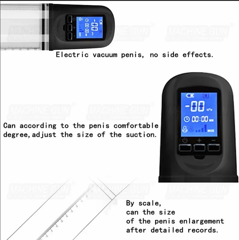 Electric Penis Pump Sex Toys for Men USB Charging Automatic Penis Extender Vacuum Pump Penile Enlarger Erection Male Masturbator images - 6